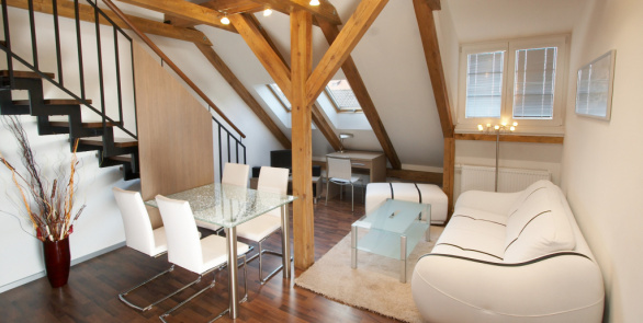 Vierbett-Appartement mit Maisonette und Terrasse (zwei separate Schlafzimmer) 56 - 90m²
